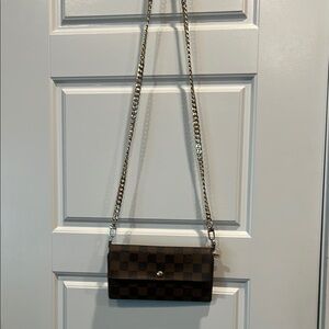 Authentic Vintage LV Wallet w/ wallet insert and crossbody chain